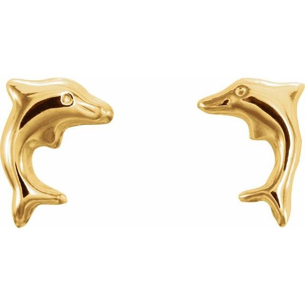 Youth Dolphin Earrings - Image 2