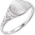 Round Youth Signet Ring