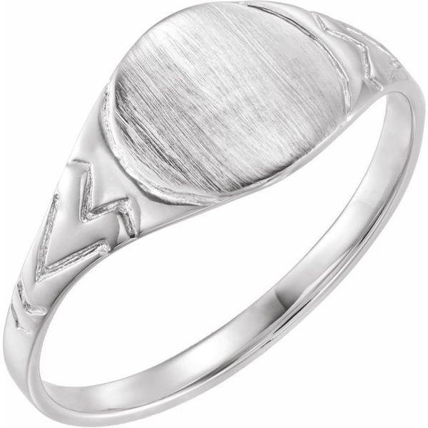 Round Youth Signet Ring
