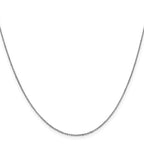 Leslie's 14K White Gold .8mm Sparkle Singapore Chain - Image 2