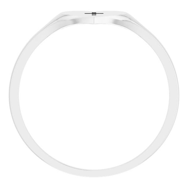 Youth Heart & Cross Ring - Image 2