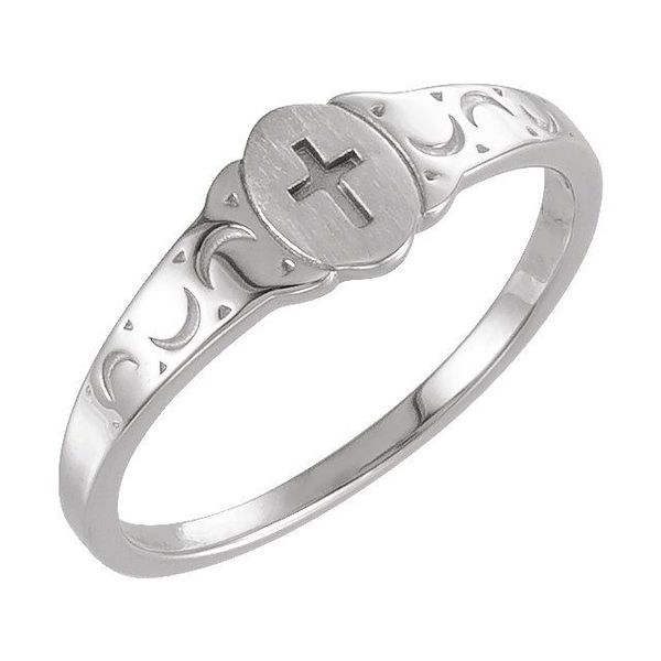 Youth Cross Signet Ring