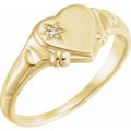 Accented Youth Heart Ring