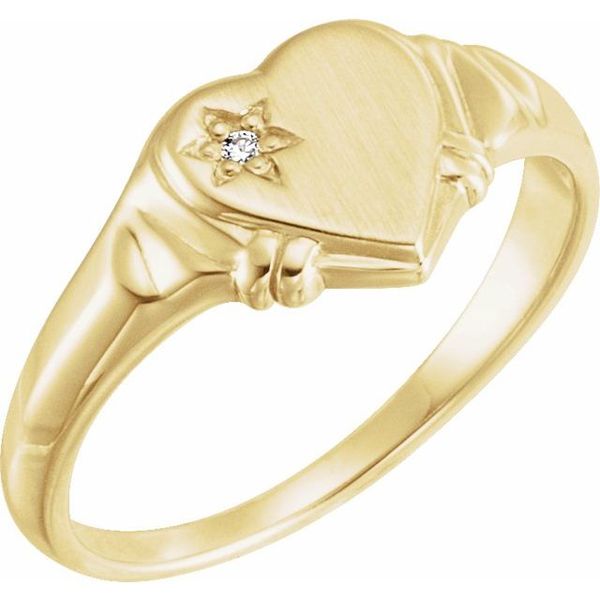 Accented Youth Heart Ring