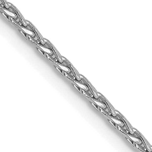 Leslie's 14K White Gold 1.3mm D/C Wheat Chain