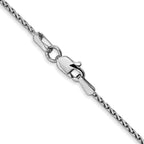 Leslie's 14K White Gold 1.3mm D/C Wheat Chain - Image 3