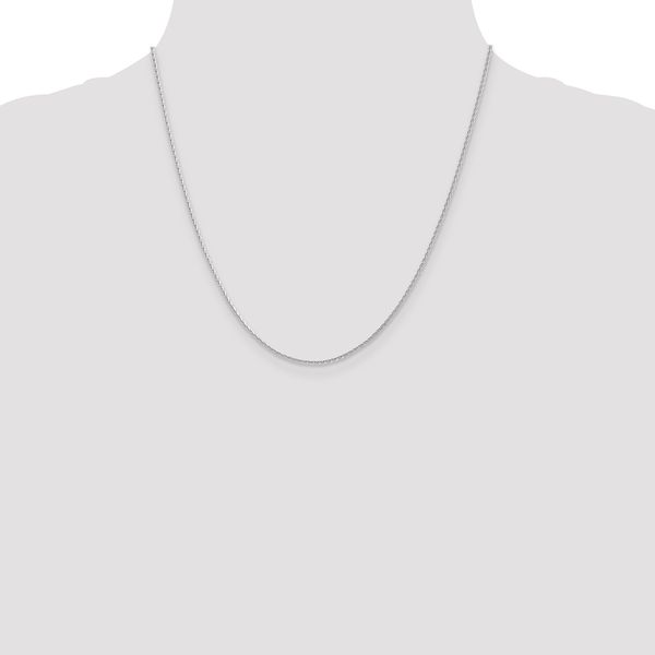 Leslie's 14K White Gold 1.3mm D/C Wheat Chain - Image 4