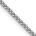 Leslie's 14K White Gold 1mm D/C Quadra Wheat Chain