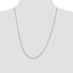 Leslie's 14K White Gold 1mm D/C Quadra Wheat Chain - Image 4