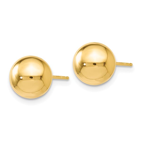 Leslie's 14K Polished 8mm Ball Post Earrings - Image 2
