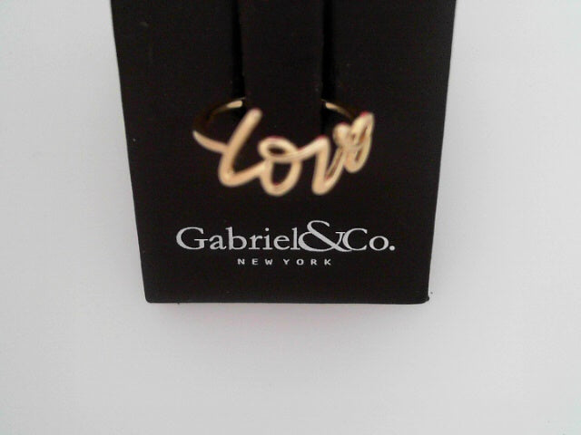 Gabriel NY 14K Yellow Gold Love Ring