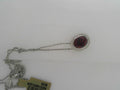 oval garnet 2.83 18inch