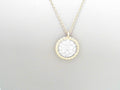 Gabriel NY 14K YG  .50 ctw Pave Halo Necklace S1336577