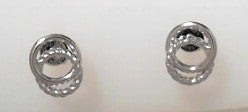 14kw Twisted Rope Dbl Circle Stud Earrings