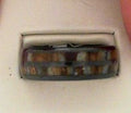 High Tech Ceramic 8mm Band with Fossilized Mammoth Tooth