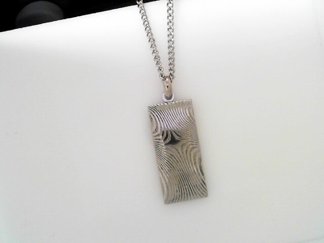 Damascus Steel Pendant with 24" chain
