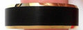 8MM MENS BLACK BAND WITH GOLD PLATED EDGES Sz 10