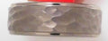 8MM MENS BAND HAMMERED CENTER WITH POLISHED EDGES Sz 10