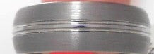 DOMES CENTER GROOVE 8MM MENS BAND Sz 10