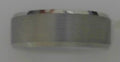 WHITE TUNGSTEN MENS BAND BRUSHED CENTER WITH POLISHED EDGES SZ 10