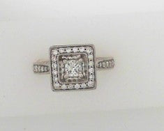 Diamond Ring Princess .75ct 14K White Gold