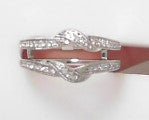 14k WG .25 TW RIng Guard
