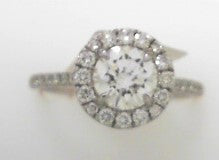 18kw 1.63 tcw Round Diamond RIng<br>GIA Cert.