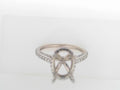 Gabriel NY Camden - 14K White Gold Hidden Halo Oval Diamond Engagement Ring .54ct S1355623