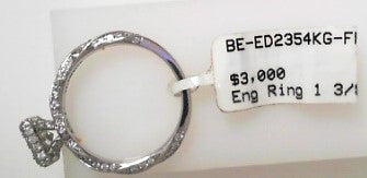 Diamond Ring 1 3/8ct 14K White Gold
