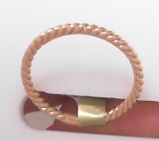 14k RG Rope Band s1355635