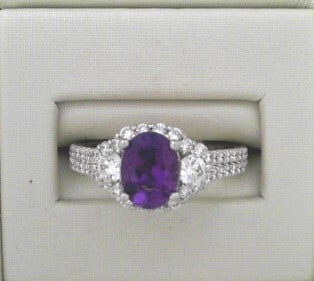 14kw.91dtw Sz 6.5 Amethyst ring