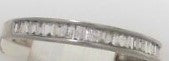 14kw .25ctw  Baguette Diamond Band