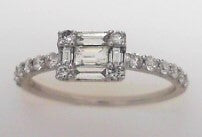 14kw .64 ctw Diamond Ring