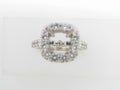 Gabriel NY 14K White Gold Diamond Semi Mount Ring 1.13ct S1355643