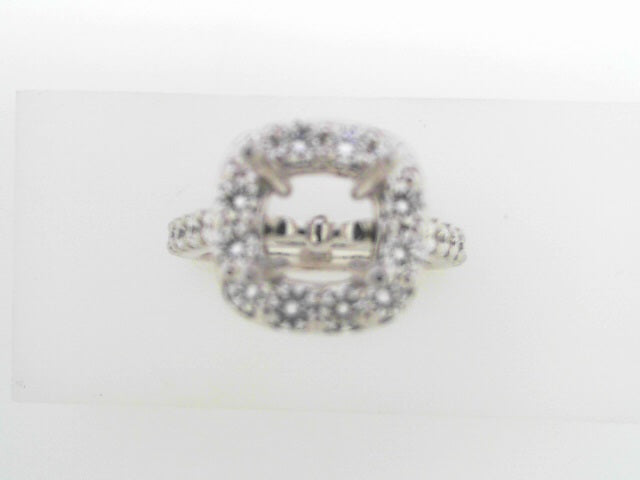 Gabriel NY 14K White Gold Diamond Semi Mount Ring 1.13ct S1355643