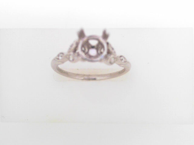 Gabriel NY Celia - 14K White Gold Round Diamond Engagement Ring .07ct S1219624