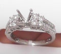 18kt Wg 1.00 ctw Semi-Mount