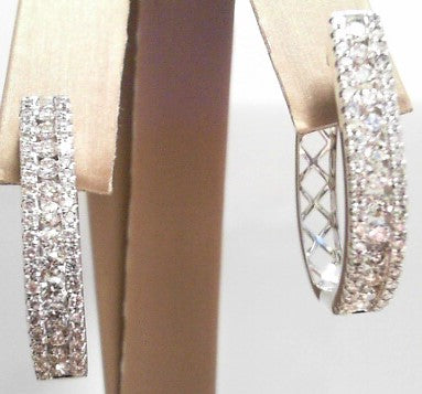 Lady's White 10 Karat Earrings