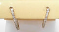 Diamond Hoop Earrings .75ct 14K Yellow Gold