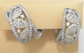 14kw Two-Tone 1.39 ctw Diamond Earrings