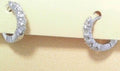 Diamond Hoop Earrings .46ct 14K White Gold