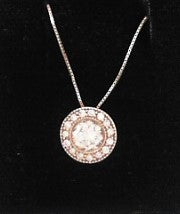 Diamond Pendant 1.0ct 14K Rose Gold