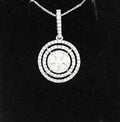 Diamond Circle Pendant 1.0ct 14K White Gold