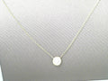 Diamond Bezel Necklace .75ct 14K Yellow Gold