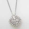 Diamond Necklace .76ct 14K White Gold