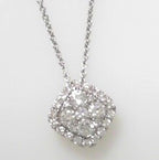 Diamond Necklace .76ct 14K White Gold