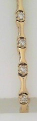 Lady's Yellow 14 Karat Cable Link Bracelet 1.28 carat