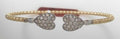 14ky .90 ctw Diamond Heart Bangle