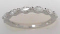 14kw .43 ctw Marquise Diamond Band Sz 6.5