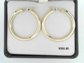 14K Yellow Gold Hoops 3x30mm